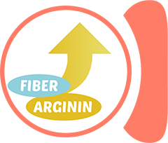 Zvýšený obsah argininu a vlákniny