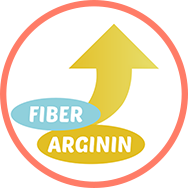 Increased arginine and fibre content